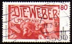 03690 Alemanha Ocidental 1176 Escritor E Poeta Hauptmann U (b)