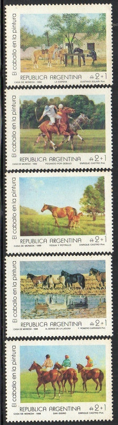 03892 Argentina 1640/44 Pinturas de Cavalos NNN / NN
