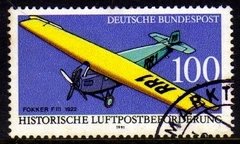 03964 Alemanha Ocidental 1356 Avião Antigo U (a)