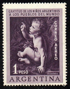 03989 Argentina Aéreos 42 Jesus Criança Leonardo da Vinci NNN