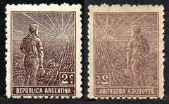04207 Argentina 179 Camponês Variedade Impressão com forte Decalque NNN