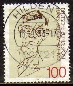 04219 Alemanha Ocidental Hans Fallada Escritor U (a)