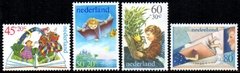 04512 Holanda 1141/44 Crianças e Livros Infantis NNN