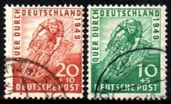 04519 Alemanha Bizone 74/75 Corrida de Bicicleta Ciclismo U