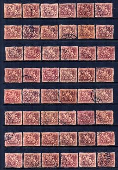 04596 Portugal Cavaleiro Medieval Lote de selos usados U