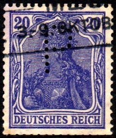 04647 Alemanha Reich 87 Perfim deutschen firmenlochungen U (b) - comprar online