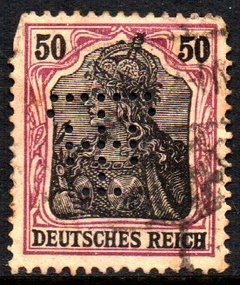 04652 Alemanha Reich 91 Perfim deutschen firmenlochungen U (b) - comprar online