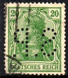 04656 Alemanha Reich 143 Perfim deutschen firmenlochungen U - comprar online