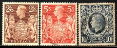 05091 Inglaterra 224/26 George VI Brasão Flores U