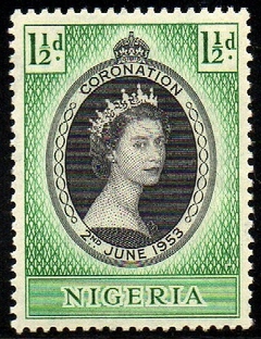 05199 Nigéria 75 Coroação da Rainha Elizabeth NN (a)