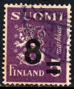 05821 Finlândia 309 Escudo Brasão Sobretaxado U (a)