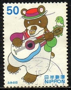 06093 Japão 3419 Urso Tocando Violão U