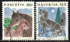 06618 Suiça 1419/20 Cavalos e Cachorro U (a)