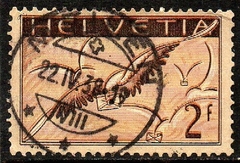 06719 Suiça Aéreos 15 Carta Alada U (a)