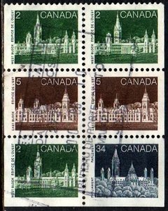 07141 Canada C 909 Parlamento Selos do carnet U (a)