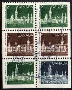 07141 Canada C 909 Parlamento Selos do carnet U (b)