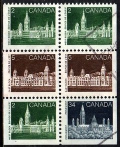 07141 Canada C 909 Parlamento Selos do carnet U (d)