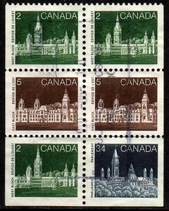 07141 Canada C 909 Parlamento Selos do carnet U (h)