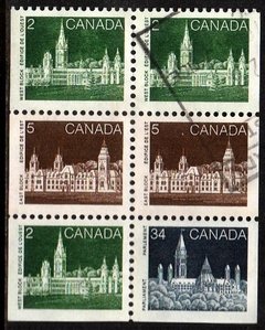 07141 Canada C 909 Parlamento Selos do carnet U (i)