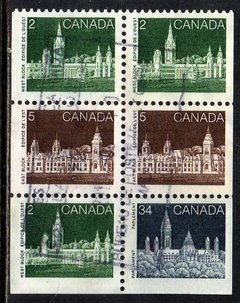 07141 Canada C 909 Parlamento Selos do carnet U