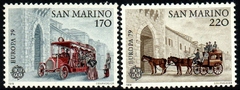 07223 San Marino 972/73 Tema Europa História Postal NN