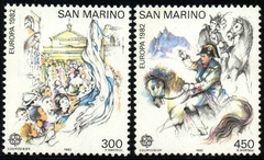 07227 San Marino 1055/56 Tema Europa Fatos Históricos NNN