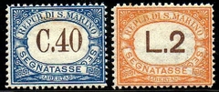07286 San Marino Taxas 57/58 Numeral N (PF)