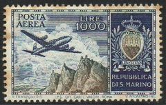 07290 San Marino Aéreos 101 Avião Paisagem NN (PF)