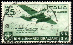 07368 Itália Aéreos 91 Avião em sobrevôo U