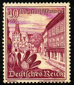 07574 Alemanha Reich 624 Paisagens e Flores N