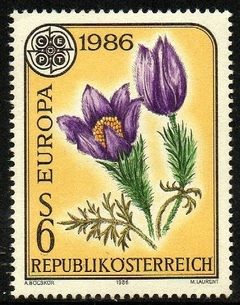 07634 Áustria 1676 Tema Europa Flores NNN