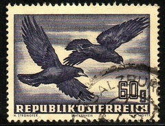07646 Áustria Aéreos 54 Pássaros U