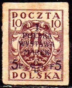 07944 Polônia 197 Brasão com Sobretaxa NN (a)