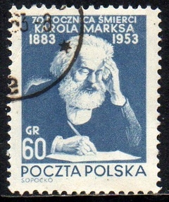 08006 Polônia 697 Karl Marx pequena dobra U
