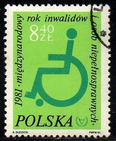 08237 Polônia 2579 Ano do Deficiente U