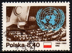 08264 Polônia 2530 Emblema da ONU U