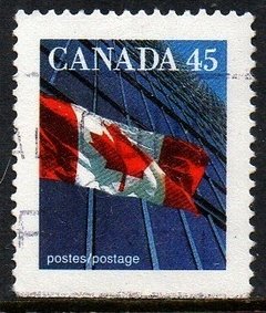 08705 Canada 1545a Bandeira Nacional U (a)