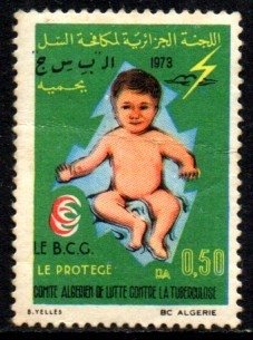 09437 Argélia Vacina BCG Cinderela 1973 N