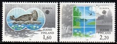 09572 Finlândia 949/50 Tema Europa Proteção à Natureza NNN