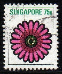 09675 Singapura 196 Flores Estilizadas U (a)