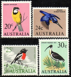 09718 Austrália 331/34 Pássaros Diversos NNN