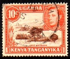 10395 Kenya Uganda Tanganyika 52a Lago Denteação 14 U
