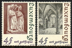 11231 Luxemburgo 837/38 Arte Gotica NNN