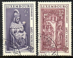 11233 Luxemburgo 917/18 Tema Europa Monumentos U (b)