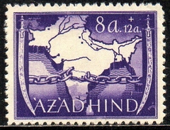 11274 Azad Hind 5 Mapa Correntes Ocupação Alemã na Índia N (a)