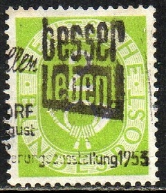 11487 Alemanha Ocidental 9 Numeral Corneta Postal U