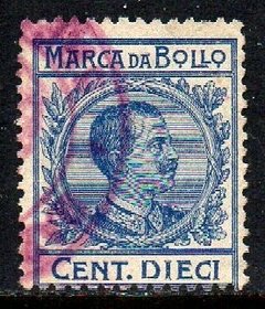 12008 Itália Selo Fiscal Marca da Bollo 10 Cent. U (28)