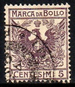 12010 Itália Selo Fiscal Marca da Bollo Águia 5 Cent. U (35)