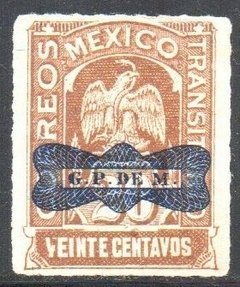 12957 México 371 Águia com Sobretaxa N (b)