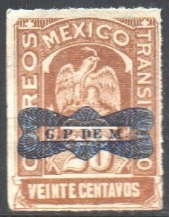 12957 México 371 Águia com Sobretaxa N (e)